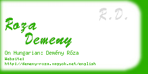 roza demeny business card